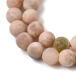 Natürliche sunstone Perlen Stränge&nbsp;G-J372-05-4mm-A