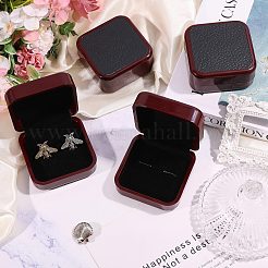 Schmuckkästchen aus Kunststoff und PU-Leder für Manschettenknöpfe&nbsp;CON-WH0117-14A