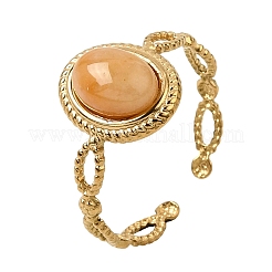 Anillos abiertos de acero inoxidable 304 para mujer&nbsp;GG-CBA7994-01G-10