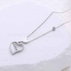 Collier rond en forme de cœur pour femme&nbsp;AX1531