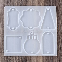Silikonform für Schlüsselanhänger mit geometrischem Anhänger&nbsp;LS-SIMO-S001-05G