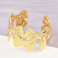 Brazaletes de acero inoxidable 304 para mujer&nbsp;BJEW-P363-06G