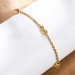 Bracelets à chaîne rolo en acier inoxydable 304 pour femmes&nbsp;BJEW-C094-08G