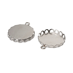 Pendentifs cabochons en acier inoxydable 304&nbsp;STAS-NH0003-02P-02