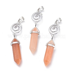 Natürliches rotes Aventurin spitzte große Anhänger&nbsp;G-D0021-01P-17