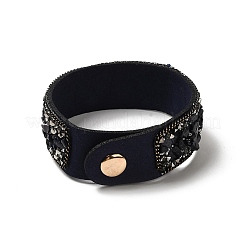 Bracelet à cordon pression en faux suède&nbsp;LS-BJEW-F428-15
