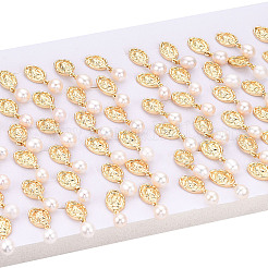 Natürliche Perle baumeln Ohrstecker&nbsp;PEAR-N020-06M