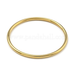 7 ensemble de bracelets à anneau simple en acier inoxydable 202 avec placage sous vide PVD&nbsp;BJEW-M317-16D-G