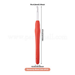 Häkelnadeln aus Aluminium mit TPR-Griff&nbsp;TOOL-TA0001-13B