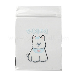 Sacchetti regalo rettangolari in plastica con chiusura a zip&nbsp;OPP-Q008-01A-02