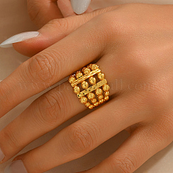 Hohle geometrische verstellbare Fingerringe aus Messing für Damen&nbsp;KQ6993