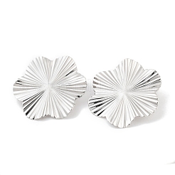 Pendientes de botón de acero inoxidable 304 antideslustre para mujer&nbsp;EJEW-K283-01P