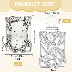2 porta tessere identificative in plastica&nbsp;AJEW-FG0005-39