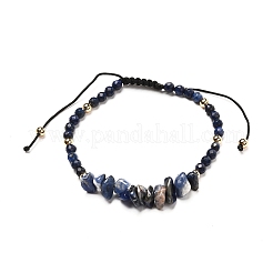 Ensemble de bracelets de perles tressées en pierres naturelles mélangées rondes à puce et à facettes pour fille femmes&nbsp;BJEW-JB06742