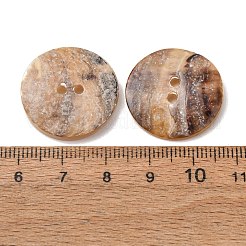 Boutons 2 trou en nacre akoya naturelle&nbsp;SH-CBA1323-01A