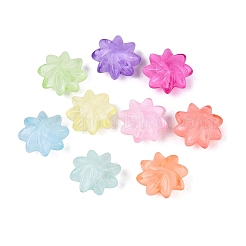 Perles acryliques transparentes bicolores&nbsp;OACR-Q199-29