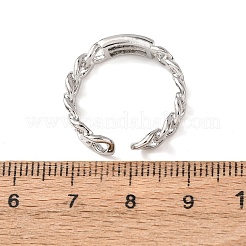 Anelli aperti con polsino in ottone per donna&nbsp;RJEW-A098-03P