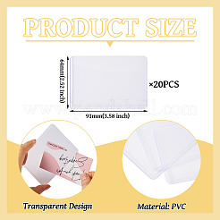 20 porte-badge en PVC.&nbsp;AJEW-TA0001-66
