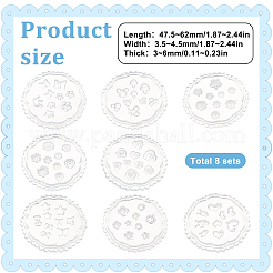 8pcs 8 Arten Silikonformen&nbsp;DIY-HY0002-86