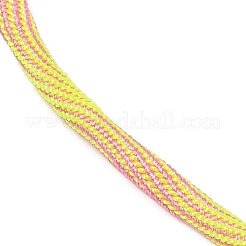 Fabrication de colliers en cordon rond en nylon et coton de 4 mm&nbsp;NJEW-C106-02G-07