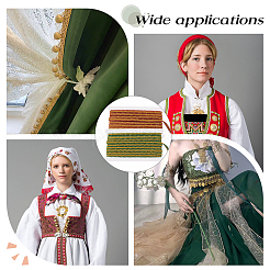 2 Karten 2 Farben Weihnachten Polyester Tausendfüßler Spitzenband&nbsp;OCOR-FH0001-20
