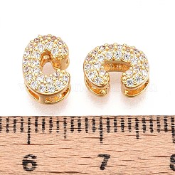 Micropave de latón transparente perlas de circonita&nbsp;KK-T071-17G-C