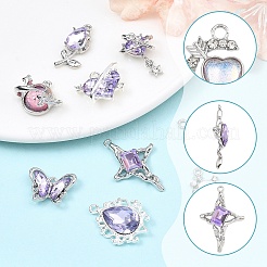 9 pendentif en alliage de résine de 9 styles&nbsp;FIND-YW0012-23