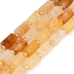 Natürlicher gelber hämatoider Quarz/goldene Heilerquarz-Perlenstränge&nbsp;GG-CBA5B6F-E03-01