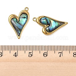 Natur Paua Muschel Anhänger&nbsp;STAS-G397-23G-02