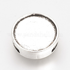 Breloques coulissantes supports de cabochon en alliage de style tibétain&nbsp;LS-X-PALLOY-Q341-04AS-LF