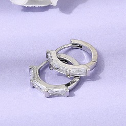 Creolen aus Messing mit Pavé-Zirkonia&nbsp;EJEW-G471-09P-01