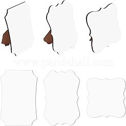 3 Satz 3 Stile MDF-Platte Wärmeübertragung Rohlinge Fotorahmen&nbsp;DIY-BC0002-82
