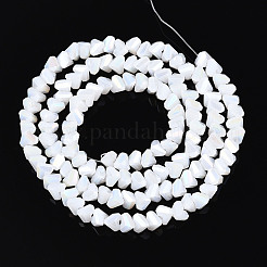 Chapelets de perles en verre opaque électrolytique&nbsp;LS-GLAA-N022-4mm-03