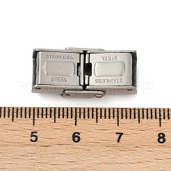 Uhrenarmbandverschlüsse aus Edelstahl 304&nbsp;STAS-U055-01B-P