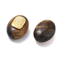Ovale Naturperlen aus Tigerauge&nbsp;GG-D002-08G