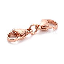 Karabinerverschlüsse aus Edelstahl 304&nbsp;STAS-WH0026-07B-RG