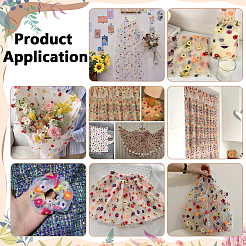 6 Yard Polyester-Blumennetz-Stickstoff&nbsp;DIY-NB0015-62