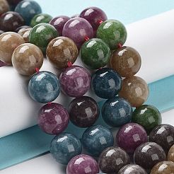 Gefärbte natürliche malaysia jade perlen stränge&nbsp;G-G021-01C-02