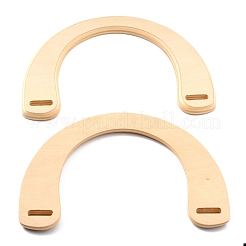 Anses de sac en bois teint&nbsp;WOOD-WH0100-33D
