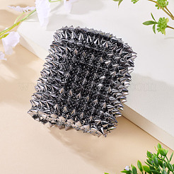 Perline di maglia di punk rock con perno a punta in resina a 1 file da 12 metro&nbsp;FIND-TA0006-73A