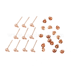Messing Ohrstecker Zubehör&nbsp;EC593-RG-NF
