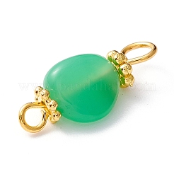 Conectores de enlaces de crisoprasa natural&nbsp;PALLOY-JF01091-06
