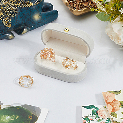 1 caja rectangular de terciopelo para anillos de pareja&nbsp;CON-BBC0001-20C