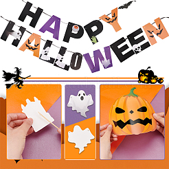 Halloween-Dekorationspapier-Flaggenbanner&nbsp;DIY-WH0453-12A