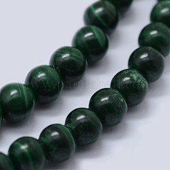 Chapelets de perles en malachite naturelle&nbsp;G-F571-27AB2-4mm