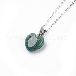 Pendiente de los collares de la piedra preciosa naturales y sintético&nbsp;NJEW-JN02162