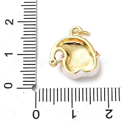 Pendentifs avec zircon cubiques à micro-pavés en laiton&nbsp;KK-I383-01G-01