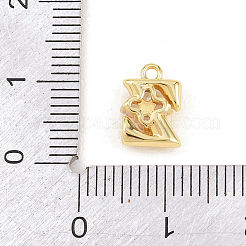 Breloques en laiton zircon cubique transparent&nbsp;KK-Z151-18G-Z