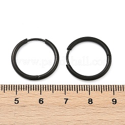 202 Creolen aus Edelstahl&nbsp;EJEW-F111A-17mm-EB