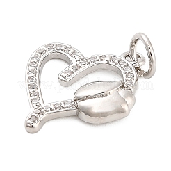 Colgante micropavé cubic zirconia de latón&nbsp;KK-H527-02C-P